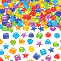 Rainbow Colours Self-Adhesive Acrylic Jewels (Pack of 200) Craft Embellishments 7 assorted rainbow colours - Red,  Orange,  Yellow,  Green,  Blue,  Indigo & Violet