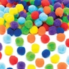 Rainbow Colours Self-Adhesive Pom Poms (Pack of 200) Craft Embellishments 7 assorted rainbow colours - Red,  Orange,  Yellow,  Green,  Blue,  Indigo & Violet