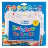 Rainbow Colours Tie Dye Kit (Each kit) Art Supplies,  Art Materials 7 assorted colours - Red,  Orange,  Yellow,  Light Blue,  Light Green,  Light Purple & Dark Blue