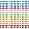 Rainbow Self-Adhesive Gem Stones (Pack of 120) Craft Embellishments 7 assorted colours - Red,  Orange,  Yellow,  Green,  Blue,  Pink & Purple