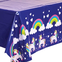 Rainbow Unicorn Party Table Cover (Each)