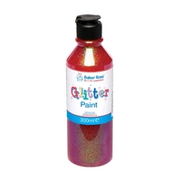 Red Glitter Paint - 300ml Bottle of Red Glitter Paint.