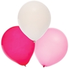 Red,  Pink & White Party Balloons (Pack of 30) Party Decorations 3 assorted colours - Red,  Pink & White
