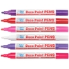 Red,  Pinks & Purple Deco Paint Pens (Pack of 6) Art Supplies,  Art Materials 6 assorted colours - White,  Red,  Light Pink,  Dark Pink,  Violet & Lilac