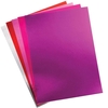 Red,  Pinks & Purple Metallic Card (Pack of 20) High Quality,  A4 Size Sheets,  Mother