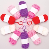 Red,  Pinks & Purple Wool Value Pack (Pack of 10) Natural Craft Materials 5 assorted colours - White,  Light Pink,  Purple,  Red & pink