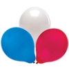 Red,  White & Blue Party Balloons (Pack of 30) Coronation Craft Supplies,  3 Assorted Colours