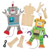 Robot Wooden Puppet Kits (Pack of 4) Art Craft Kits