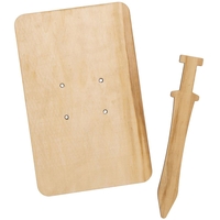Roman Centurion Wooden Swords & Shields (2 sets) Craft Blanks & Bases,  Decorate & Personalise