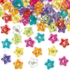 Star Diamante Beads (Pack of 300) Craft Embellishments Colours include Red,  Orange,  Yellow,  Green,  Blue,  Lilac,  Pink and Clear