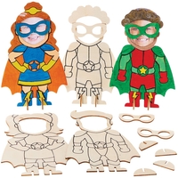 Star Hero Wooden Photo Frames (Pack of 8) Decoration Craft Kits
