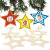 Star Wooden Photo Decorations (Pack of 8) Decoration Craft Kits