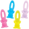 Stretchy Flying Bunnies (Pack of 12) Soft & Sensory Toys 4 assorted colours - Blue,  Yellow,  Pink & Purple