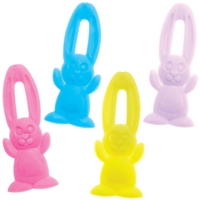 Stretchy Flying Bunnies (Pack of 12) Soft & Sensory Toys 4 assorted colours - Blue,  Yellow,  Pink & Purple
