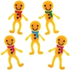 Stretchy Gingerbread Man (Pack of 10) 5 assorted colours - Blue,  Green,  Red,  Purple & Pink