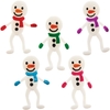 Stretchy Snowmen (Pack of 10) 5 assorted colours - Blue,  Green,  Red,  Purple & Pink