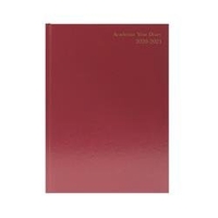 Academic Diary Day Per Page A4 Burgundy 2020-21