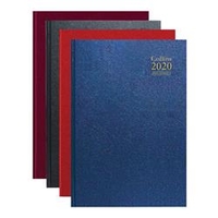 Collins Desk Diary A4 Day Per Page Appointments 2020 Assorted