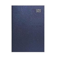 Collins Desk Diary Week to View A4 Blue 2021