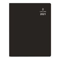 Collins Leadership Diary Day Per Page Appointment A4 Black 2021