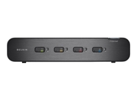 Belkin Advanced Secure DVI-I KVM Switch - KVM / audio switch - 4 ports - desktop