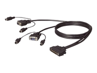 Belkin OmniView Dual Port Cable,  PS/2 - keyboard / video / mouse (KVM) cable - 1.8 m - B2B