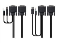 Belkin Secure KVM Cable Kit - video / USB / audio cable kit - 1.8 m - B2B