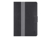 Belkin Striped Cover with Stand - Protective cover for web tablet - blacktop - for Apple iPad mini