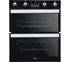 BELLING BI702FP Electric Built-under Double Oven - Black