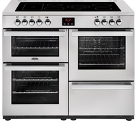 BELLING Cookcentre 110E Electric Ceramic Range Cooker - Stainless Steel