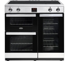 BELLING Cookcentre 90Ei 90 cm Electric Induction Range Cooker - Chrome & Black