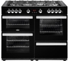 BELLING Cookcentre X110G 110 cm Gas Range Cooker - Black & Chrome