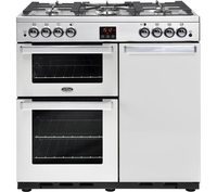 BELLING Gourmet X90G 90 cm Dual Fuel Range Cooker - Stainless Steel