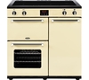 BELLING Kensington 90 cm Electric Induction Range Cooker - Cream & Chrome