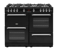BELLING Kensington X100G Gas Range Cooker - Black