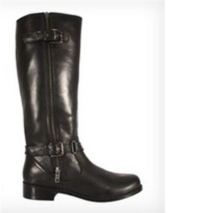 Ladies Twin Zip Boots in Black