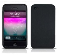 Apple iPhone 4 (Current Model) U-Bop BoldFLEX Flexible Body-Skin Case & StampWIPE Black