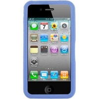 Apple iPhone 4 (Current Model) U-Bop BoldFLEX Flexible Body-Skin Case & StampWIPE Blue