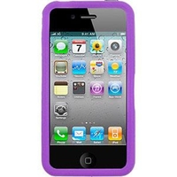 Apple iPhone 4 (Current Model) U-Bop BoldFLEX Flexible Body-Skin Case & StampWIPE Purple