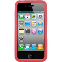 Apple iPhone 4 (Current Model) U-Bop BoldFLEX Flexible Body-Skin Case & StampWIPE Red