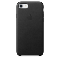 Apple iPhone 7 8 Plus Leather Case - Black