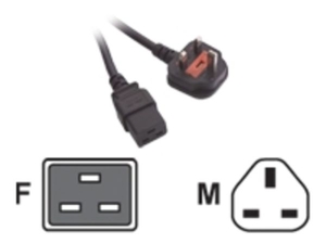 C20 SKT TO UK MAINS PLUG