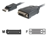 C2G - Display adapter - 20 pin DisplayPort (M) - DVI-D (F) - 20Cm - molded