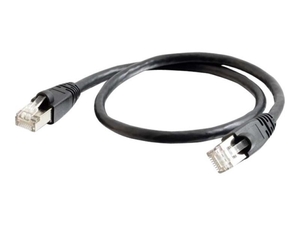 C2G - Patch cable (DTE ) - RJ-45 (M) - RJ-45 (M) - 1 m - screened shielded twisted pair (SSTP) - CAT 6a - snagless - black