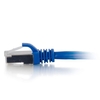 C2G - Patch cable (DTE ) - RJ-45 (M) - RJ-45 (M) - 1.5 m - screened shielded twisted pair (SSTP) - CAT 6a - snagless - blue