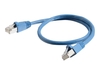 C2G - Patch cable (DTE ) - RJ-45 (M) - RJ-45 (M) - 2 m - screened shielded twisted pair (SSTP) - CAT 6a - snagless - blue