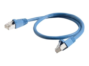 C2G - Patch cable (DTE ) - RJ-45 (M) - RJ-45 (M) - 2 m - screened shielded twisted pair (SSTP) - CAT 6a - snagless - blue