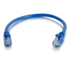 C2G 0.3m Cat5e Booted Unshielded (UTP) Patch Cable - Blue