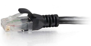 C2G 0.3m Cat6 Booted Unshielded (UTP) Network Patch Cable - Black