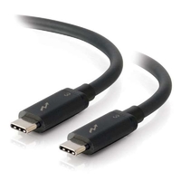 C2G 0.5m Thunderbolt 3 Cable (40Gbps) Thunderbolt Cable 4K Black
